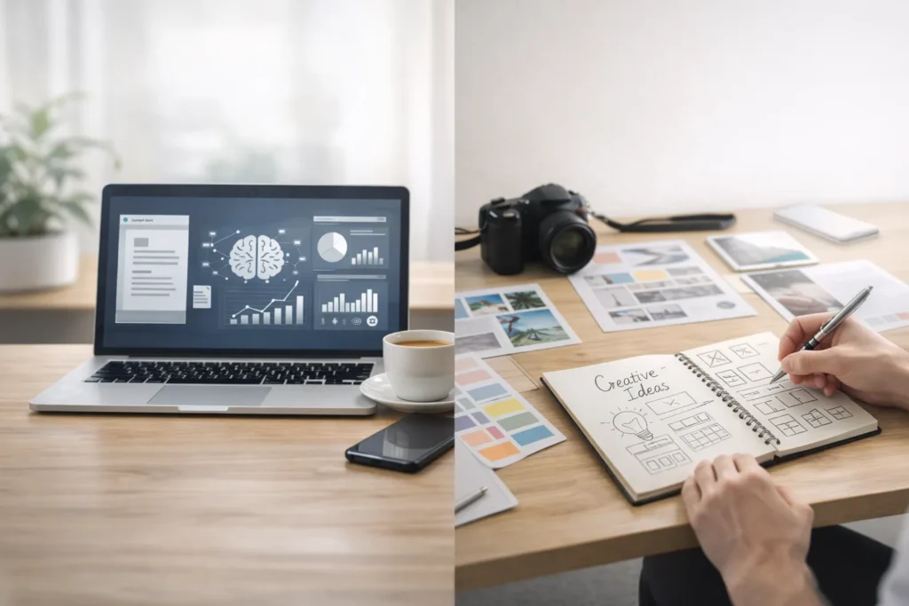 Blogs 4 AI Content Creation vs Human Creativity: What Works Best?